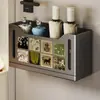 Caixa de Armazenamento Magnética para Guarda-chuvas Montagem na Parede Sem Furos Suporte de Guarda-chuva para Porta de Entrada Uso Doméstico Guarda-chuvas Longos e Curtos Recipiente de Armazenamento com Drenagem de Água