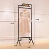 Perchero moderno simple de piso estante multicapa simple estante para ropa de mujer soporte de exhibición de ropa de hierro venta al por mayor