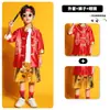 1 de junio Día del Niño Ropa de Presentación Niños Hanfu Niñas Rojo Brillante Festivo Estilo Chino Ropa de Baile Ropa de Presentación Cantata