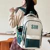Mochila escolar para hombre, versátil, de gran capacidad, para estudiantes de secundaria.