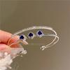 Pulsera cuadrada azul JOJOACC con incrustaciones de circonita ultrafina de diamante pulsera 2024 pulsera coreana J1597