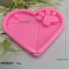 Cross-border novo coração em forma de coração molde de silicone pingente de cristal epóxi glitter DIY molde de silicone epóxi