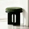 Mesa lateral de sofá para sala de estar estilo luxo leve banqueta penteadeira para quarto banqueta de maquiagem banqueta de madeira maciça para casa