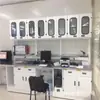 Producción de Bancos Experimentales Personalizados de Acero Completo, Encimeras de Tablero Físico y Químico, Gabinetes Blancos, Bisagras de Acero Inoxidable, Bisagras y Manijas