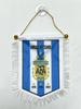 Souvenirs de Futebol Pequenas Bandeiras Penduradas de Cinco Pontas Seleções Nacionais Brasil Alemanha Portugal Barcelona Real Madrid Chelsea