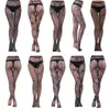 Talla Grande Comercio Exterior Sexy Medias Jacquard Red de Pesca Pantalones Varios Sexy Hueco Tentación Red de Pesca Medias Pantyhose Básicos Al Por Mayor