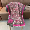 Bufanda Gruesa Nueva Transfronteriza de Imitación Cachemir para Mujer, Estilo Dulce de Chica Crema Otoño e Invierno Bufanda Estampada, Bufanda para el Cuello, Chal Estilo Celebridad de Internet