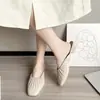 Nuevos Zapatos de Casa Cerrados a Mitad para Mujer 2026, Populares en Tiktok y Kuaishou, Chanclas Planas Antideslizantes de Verano para Mujer