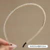Tiara de Pérola Novo Estilo Leve Luxo Nobre Tiara Versátil para Sair Topo Alto do Crânio Prendedor de Cabelo Tiara Coreana Toque de Alto Padrão