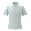 Camisas Polo de Seda Helada de Manga Corta para Verano para Hombres y Mujeres, Casual de Negocios, Versátiles, de Secado Rápido, Sensación Fresca, Absorbentes de Sudor, Camisetas con Cuello al por Mayor