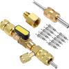 R12R22R410A núcleo da válvula de carga e descarga da ferramenta de troca rápida núcleo da válvula 1 / 4SAE 5 / 16Interface de rosca SAE