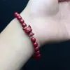 Pulseira de Cinábrio Anel Liso Ano do Zodíaco Amuleto de Segurança Contas da Fortuna Femininas Fio Vermelho Popular Acessório da Sorte