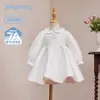 [7A Antibacteriano] Vestido de Niña Ropa de Otoño Vestido de Princesa de Manga Larga con Cuello para Niños Vestido Formal para Bebé Vestido para Primer Cumpleaños de Bebé