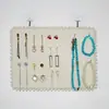 Marco de Fotos de Franela Tablero de Joyería de Perlas Accesorios de Almacenamiento de Aretes para el Hogar Estante de Exhibición de Joyería para Pulseras, Aretes, Collares