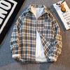 Chaqueta Estilo Xiaoxiang para Hombre Primavera y Otoño Marca de Moda de Hong Kong Retro Americano Street Solapa Chaqueta de Gama Alta para Hombre