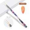 Conjunto de canetas de manicure de fita transparente de acrílico de cristal de celebridades da Internet, terapia de luz de halo pintado, linha de puxar, pincel especial para manicure