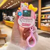 Mini chaveiro de console de jogo Tetris do gato KT de alto valor em desenho animado, pingente para mochila infantil, acessório para aliviar o estresse