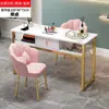 Salón de Uñas de Moda Estilo Ins Mesa y Silla Económicas para Uñas Estación Doble Simple para Uñas Estilo Japonés