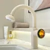 Grifo Rotatorio a Prueba de Salpicaduras Dopamine para Fregadero de Cocina Doméstico, Grifo de Acero Inoxidable para Agua Caliente y Fría