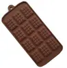 12 Formas de Chocolate com Gotas DIY Waffle Pudim Ferramentas de Confeitaria Decoração de Bolo Suprimentos de Cozinha