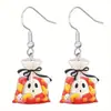Aretes Acrílicos de Fantasma para Fiesta de Halloween y Uso Diario Regalos Festivos