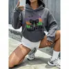 Sudadera Estampada de Halloween para Mujer Exportación Transfronteriza Temu Wish Amazon One Piece Tendencia al por Mayor