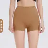 Shorts de Yoga Apertados Europeus e Americanos Cintura Alta Feminino Calças Fitness Abdominais Apertadas Bumbum de Pêssego Levanta Bumbum Calças de Corrida Esportivas de Três Pontos
