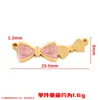 Colgante de Mariposa Estrella Retro Francés Transfronterizo Acero Inoxidable Electrochapado DIY Colgante Pequeño Collar Pulsera Colgante Joyería