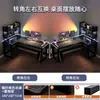 Escritorio de Gaming de Esquina Escritorio de Computadora Escritorio de Escritorio Hogar Doble Escritorio Estantería Mesa de Esquina para Dormitorio Escritorio de Oficina Mesa de Trabajo