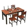 Mesa de comedor restaurante de comida rápida tienda de fideos catering mesa de comedor rectangular comercial silla un juego restaurante de bocadillos desayuno mesa de comedor silla
