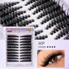 Cílios Postiços Segmentados para Iniciantes, Estilo Girassol, Cílios Postiços Naturais Realistas, 10 Fileiras, Cílios Postiços Sem Cola
