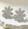 Pendientes, tachuelas, pendientes florales, pendientes de venta caliente transfronterizos, lujo ligero, sensación de alta gama, pendientes exagerados, pendientes para mujer, tachuelas para mujer