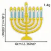 Bordado de Desenho Animado Hanukkah Transfronteiriço Patch de Tecido Decoração Patch de Feriado Patch Etiqueta Bordada Insígnia Passar Cola Termofusível Quente