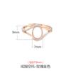 Anillo de plata esterlina 925 de alta gama de lujo nicho diseño soporte vacío para mujer diy incrustado cera de abeja turquesa soporte para anillo