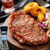 Sal marina, pimienta negra, mezcla para moler, condimento para pasta de carne occidental, botella para moler, limón, sal marina, pimienta negra