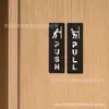 20*6.5cm Hotel Porta de Vidro Porta de Correr Placa Dupla Camada Acrílico Decoração de Casa Autoadesiva Esquerda e Direita
