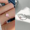 Anel de amor Nicho feminino design de alta qualidade sentido dedo indicador luz de luxo moda requintada personalizado rosa diamante opala anel de moda