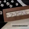 Decorações para unhas com strass em formato de ovo de pombo cúbico de zircônia sem fundo, deslumbrantes esferas de strass em formato de coração e quadrado com efeito de açúcar gelado para nail art
