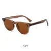Suministro exclusivo transfronterizo Marco de gafas de clavo de arroz Inserto de propionato Pin de inserción Gafas de sol de alta gama para mujer Protección UV Gafas de sol de pin plano TR Gafas de sol