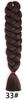 Peluca de trenza grande de color de comercio exterior xpression trenza sucia negra africana fibra química trenza grande