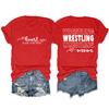 Camiseta Base de Manga Corta con Cuello Redondo para Mujer, Estilo Casual Europeo y Americano, Versátil, para Lucha Libre, Mamá, Amazon Transfronterizo