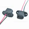 LN-016 Conector Fêmea Tipo-C com Orifício para Montagem Dupla na Orelha para Soldagem de Fios, Conector de Dois Fios para Carregamento de Dispositivos de Beleza e Pistolas de Liberação Miofascial