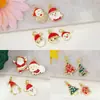 Venta directa del fabricante: Caja de regalo de Navidad de 18 quilates con microincrustaciones de cobre, accesorios de colgante con goteo de aceite, accesorios para pulsera y collar, accesorios para DIY
