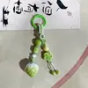 Chaveiro de Cerâmica Gourd de Jingdezhen Estilo Étnico Bolsa Tecida Pendurar Barraca de Mercado Noturno Literário Joias Pequenas Atacado em Estoque