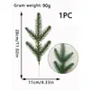 Ramas de Agujas de Pino Artificiales para Ropa, Plantas Verdes de Agujas de Pino para Ropa DIY, Decoración Navideña y Decoración del Hogar