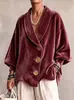 Estación Otoño/Invierno 2026 Europeo Transversal Amazon Estación Independiente Nuevo Suéter Cardigan de Lana Redondo de Manga Larga para Mujer