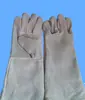 Luvas de Solda Longas de Camada Dupla Feitas de Couro Sintético, Couro Bovino de Duas Camadas, Proteção do Trabalho, Anti-Picada de Cobra, Antiderrapante, Couro Integral, Luvas de Solda Resistentes ao Desgaste