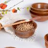 Cuenco de madera de azufaifo de estilo japonés, cuenco de madera con borde trasero Lhasa, cuenco para té con leche, vajilla para el hogar, cuenco para adultos, cuenco de arroz para niños, cuenco para ensalada