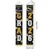 Pareados Transfronterizos de Temporada de Graduación, Decoración de Lugar, Banderines de Puerta, Banderines Colgantes Temáticos de la Generación 2026 y Decoraciones de Cortina de Puerta