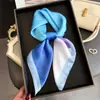Bufanda de Seda de Moda Estilo Coreano con Estampado Ins, Chal de Alta Gama, Bufanda para el Cuello con Protección Solar, Pañuelo Cuadrado Pequeño, Pañuelo para la Cabeza, Bufanda para Mujer